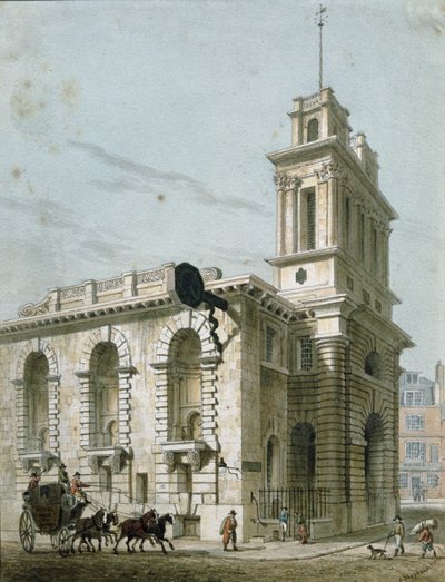 St. Mary Woolnoth: Lombard Street von George Shepherd